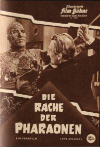 7d327 MUMMY German program '60 Hammer horror, Christopher Lee as the monster, different!