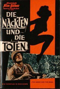 7d328 NAKED & THE DEAD German program '59 Norman Mailer WWII novel, Aldo Ray, different sexy images