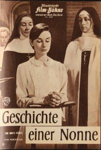 7d329 NUN'S STORY German program '60 religious missionary Audrey Hepburn & Peter Finch, different!