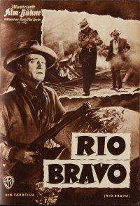 7d332 RIO BRAVO German program '59 John Wayne, Nelson, Dean Martin, Brennan, Hawks, different!