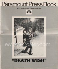7d409 DEATH WISH pressbook '74 vigilante Charles Bronson is the judge, jury, and executioner!
