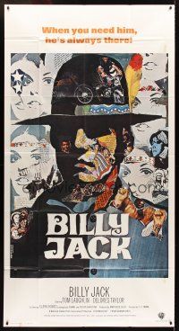 7e515 BILLY JACK int'l 3sh '71 Tom Laughlin, best different colorful Ermanno Iaia art!