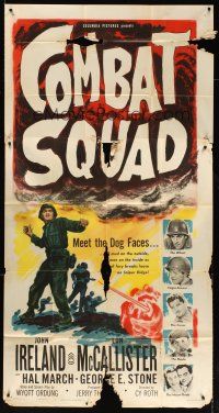 7e532 COMBAT SQUAD 3sh '53 John Ireland is a Korean War sergeant who says Nobody lives forever!