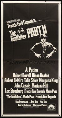 7e559 GODFATHER PART II int'l 3sh '74 Al Pacino in Francis Ford Coppola classic crime sequel!