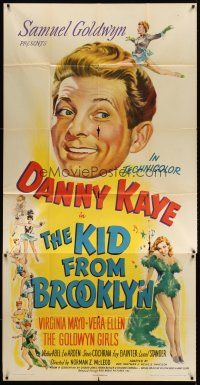 7e580 KID FROM BROOKLYN 3sh '46 Danny Kaye, sexy Virginia Mayo, Vera-Ellen