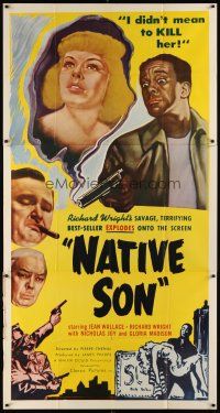 7e607 NATIVE SON 3sh '50 Sangre Negra, Richard Wright's controversial story of interratial killing!
