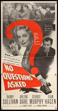 7e610 NO QUESTIONS ASKED 3sh '51 treacherous Arlene Dahl is a double-crossing doll, Barry Sullivan