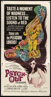 7e628 PSYCH-OUT 3sh '68 AIP, psychedelic drugs, sexy pleasure lover Susan Strasberg!