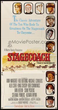 7e667 STAGECOACH 3sh '66 Ann-Margret, Red Buttons, Bing Crosby, great Norman Rockwell art!