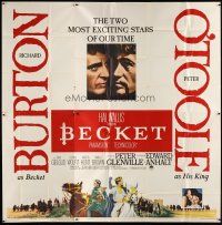 7e014 BECKET 6sh '64 Richard Burton in the title role, Peter O'Toole, John Gielgud