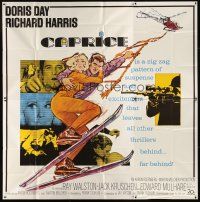 7e023 CAPRICE 6sh '67 pretty Doris Day, Richard Harris, different skiing artwork!