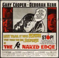 7e053 NAKED EDGE 6sh '61 only the man who wrote Psycho could jolt you like this!