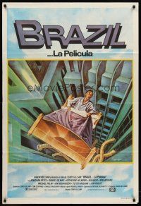 7e165 BRAZIL Argentinean '85 Terry Gilliam, cool sci-fi fantasy art by Lagarrigue!