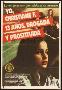 7e171 CHRISTIANE F. Argentinean '81 classic German drug movie about 13 year-old drug addict/hooker!