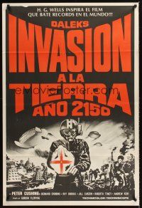 7e176 DALEKS' INVASION EARTH: 2150 AD Argentinean '66 Peter Cushing as Dr. Who!