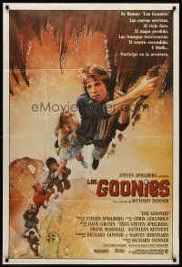 7e200 GOONIES Argentinean '85 Josh Brolin, teen adventure classic, Drew Struzan art!