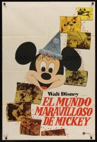 7e224 MARVELOUS WORLD OF MICKEY Argentinean '60s Walt Disney, most classic mouse!