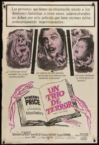 7e269 TWICE TOLD TALES Argentinean '63 Vincent Price, Nathaniel Hawthorne, a trio of unholy horror!