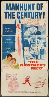 7e479b BROTHERS RICO Aust 3sh '57 the terrifying story of 3 manhunted brothers & their women!