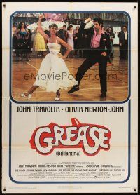 7e350 GREASE Italian 1p '78 John Travolta & Olivia Newton-John in a most classic musical!