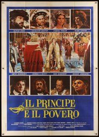 7e093 CROSSED SWORDS Italian 2p '77 Prince & the Pauper with sexy Raquel Welch added!