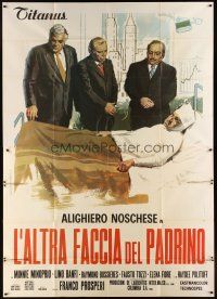 7e099 FUNNY FACE OF THE GODFATHER Italian 2p '73 comic parody artwork of Coppola's The Godfather!