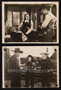 7f834 COURAGE OF THE WEST 2 7.5x10 stills '37 Bob Baker, the newest & greatest western star!