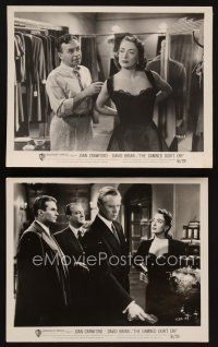 7f837 DAMNED DON'T CRY 2 8x10 stills '50 Joan Crawford in Warner Bros. film noir!