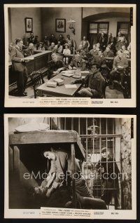 7f859 FIEND WHO WALKED THE WEST 2 8x10 stills '58 cool courtroom & prison scenes!