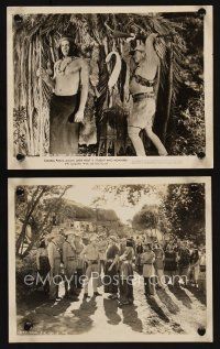 7f862 FLIGHT INTO NOWHERE 2 8x10 stills '38 great images of Jack Holt in the jungle!