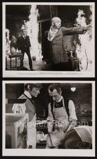 7f863 FRANKENSTEIN MUST BE DESTROYED 2 8x10 stills '70 Peter Cushing more monstrous than his monster