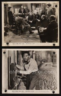 7f983 UNCERTAIN GLORY 2 8x10 stills '44 French Errol Flynn, Jean Sullivan, directed by Raoul Walsh!