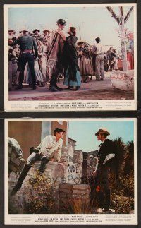 7f781 MAJOR DUNDEE 2 color 8x10 stills '65 Sam Peckinpah directed, Charlton Heston, Civil War!