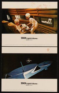 7f778 2001: A SPACE ODYSSEY 2 color English FOH LCs '68 Kubrick classic, cool scenes in Cinerama!
