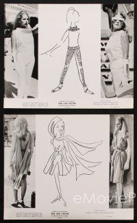 7f322 10th VICTIM 5 8x10 stills '65 sexy Ursula Andress, includes two cool fashion sketches!