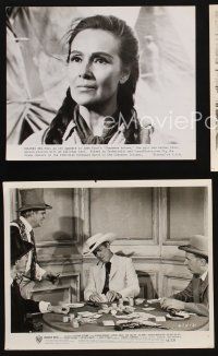 7f554 CHEYENNE AUTUMN 3 8x10 stills '64 cool portrait of Dolores Del Rio, James Stewart gambling!