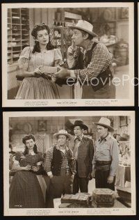 7f561 CODE OF THE LAWLESS 3 8x10 stills '45 Kirby Grant in western action, Fuzzy Knight, Jane Adams!