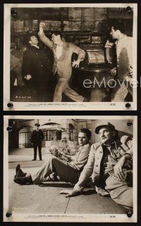7f565 CONVICTED 3 8x10 stills '50 Glenn Ford, Broderick Crawford in prison break film noir!
