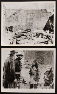 7f184 FORT MASSACRE 6 8x10 stills '58 Joel McCrea & Forrest Tucker battle Native American Indians!