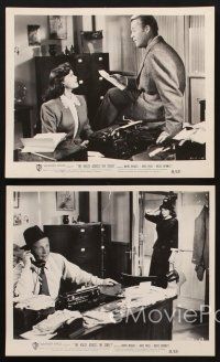 7f426 HOUSE ACROSS THE STREET 5 8x10 stills '49 red-headed Janice Page & red-blooded Wayne Morris!