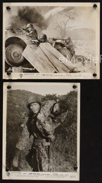 7f654 JUMP INTO HELL 3 8x10 stills '55 images of soldiers in battle during the Indochina war!