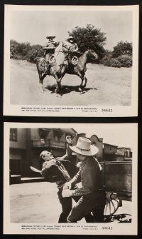 7f218 LAW OF THE PANHANDLE 6 8x10 stills '50 Texas cowboy Johnny Mack Brown, & Riley Hill!