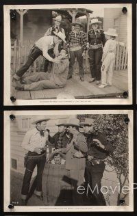 7f461 LONE STAR LAW MEN 5 8x10 stills '41 cowboy Tom Keene beating up bad guys!
