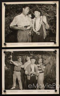 7f468 MA & PA KETTLE AT WAIKIKI 5 8x10 stills '55 Marjorie Main & Percy Kilbride in Hawaii!