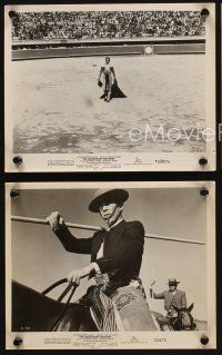7f667 MAGNIFICENT MATADOR 3 8x10 stills '55 Budd Boetticher, cool images of matador Anthony Quinn!