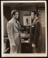 7f670 MAN WHO TALKED TOO MUCH 3 8x10 stills '40 George Brent, William Lundigan, John Litel