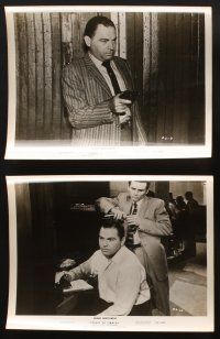 7f315 STREET OF SINNERS 6 8x10 stills '57 George Montgomery, only the Devil is the winner here!