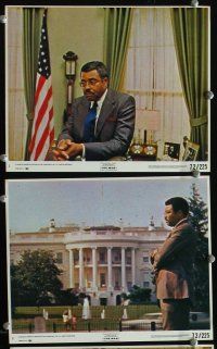 7f048 MAN 8 8x10 mini LCs '72 James Earl Jones as the 1st pretend black U.S. President, Rod Serling