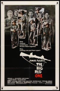 7g098 BIG RED ONE 1sh '80 directed by Samuel Fuller, Lee Marvin, Mark Hamill in WWII!