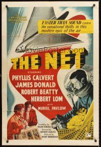 7g014 PROJECT M-7 English 1sh '53 cool art of supersonic airplane, The Net!